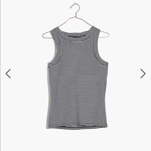 Madewell Brightside Tank Top size XXS in Dark Nightfall